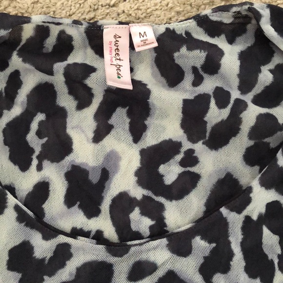 Sweet Pea Black Leopard Top - Picture 2 of 3